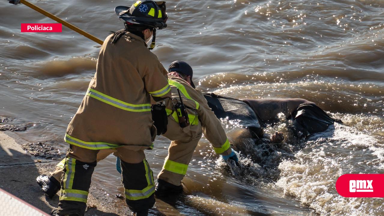 EMX-Localizan a una persona sin vida con huellas de violencia en la canalización del Río
