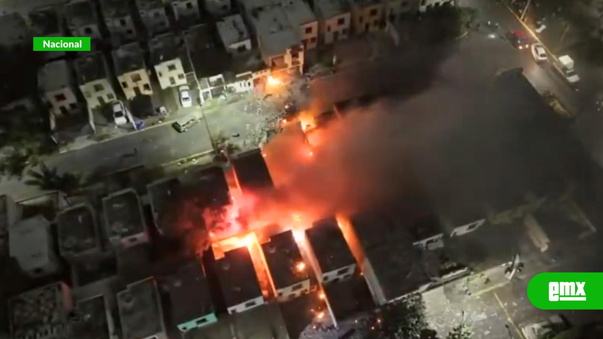 EMX-Explosión-en-supuesto-polvorín-deja-varios-domicilios-dañados-en-la-colonia-Los-Olmos,-en-Pesquería