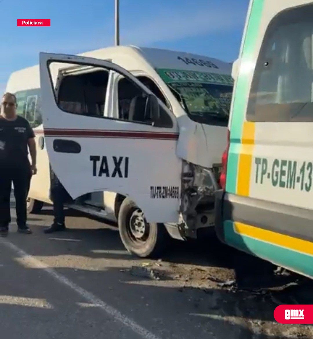 EMX-Choque por alcance en el Limon Padilla deja 22 lesionados del transporte público