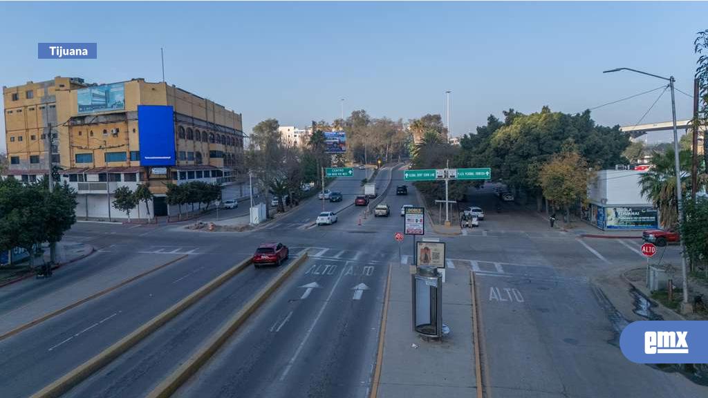 EMX-Panorama vehicular en San Ysidro esta mañana