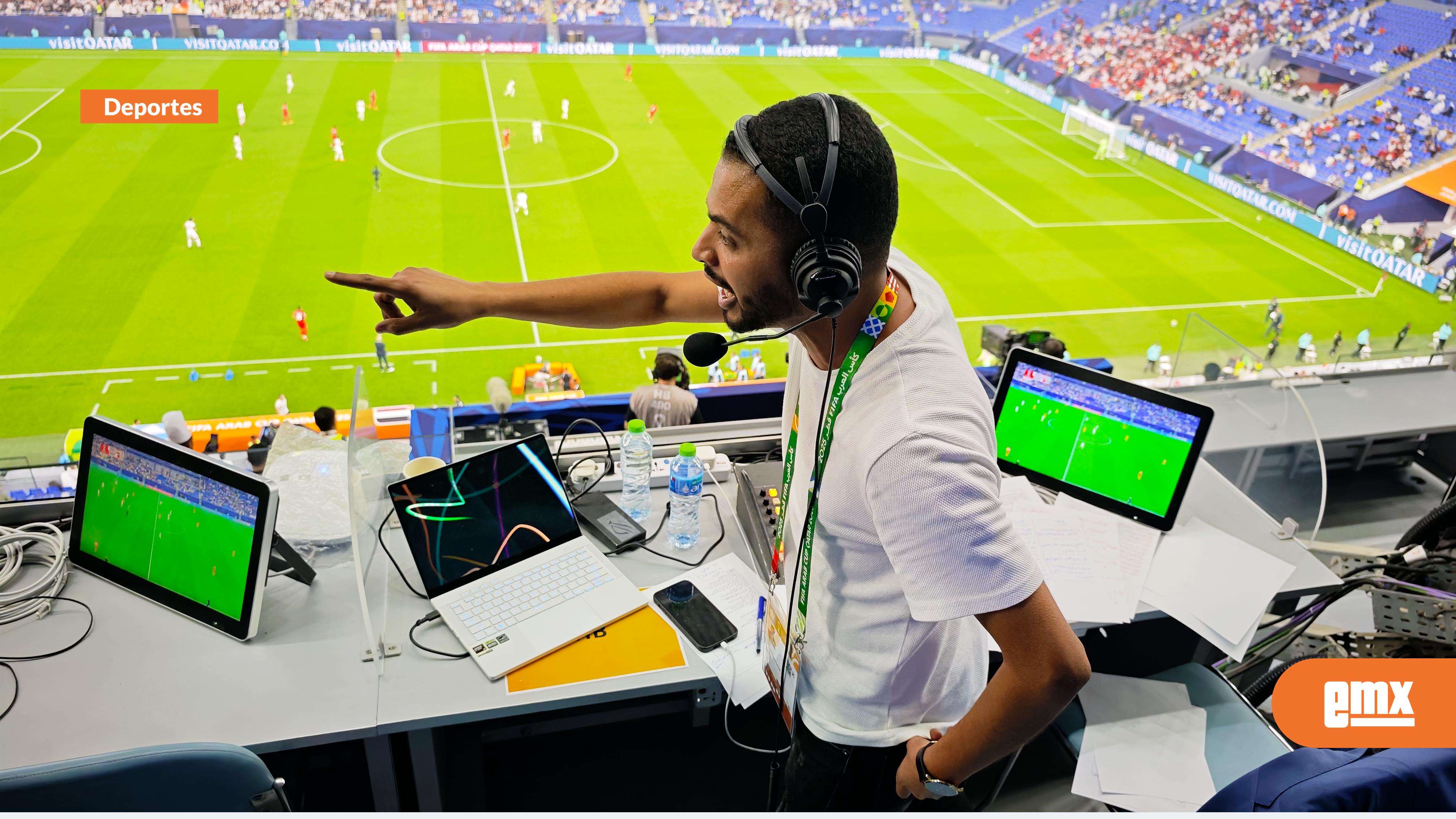 EMX-Bahréin contra Irak, como un narrador le da vida a un juego de la Copa Árabe