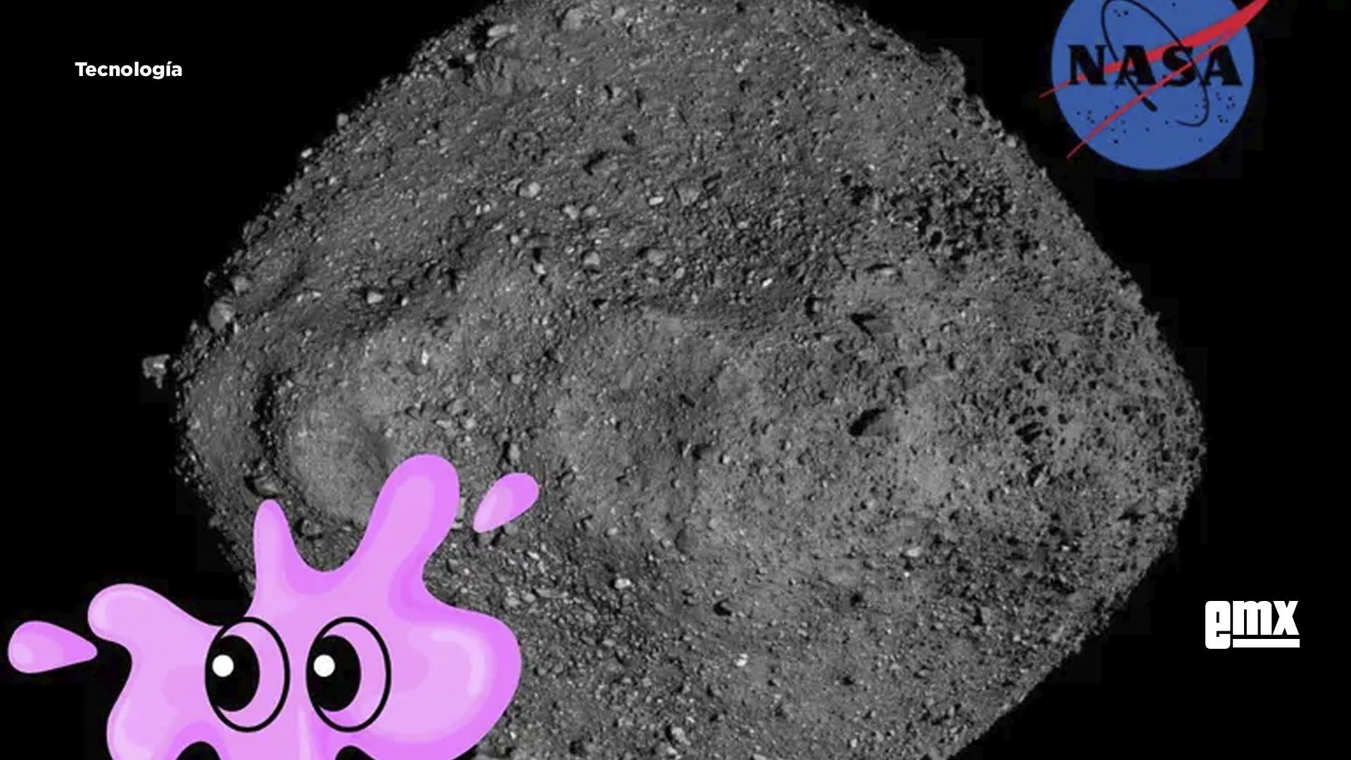 EMX-NASA-encuentra-azúcar-y-"chicle-espacial"-en-asteroide-Bennu,-claves-para-el-origen-de-la-vida