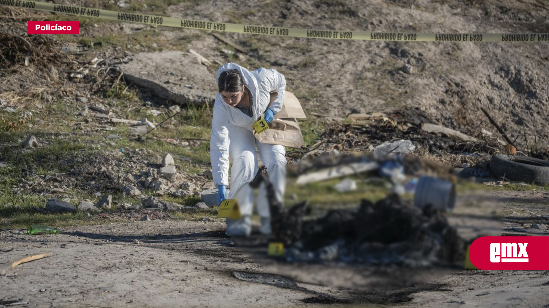 EMX-Hallan dos cuerpos calcinados en Real de San Francisco II