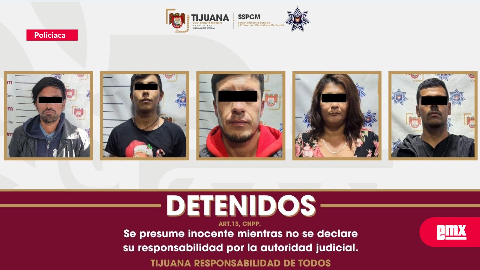 EMX-Caen cinco narcomenudistas y decomisan 180 dosis de drogas