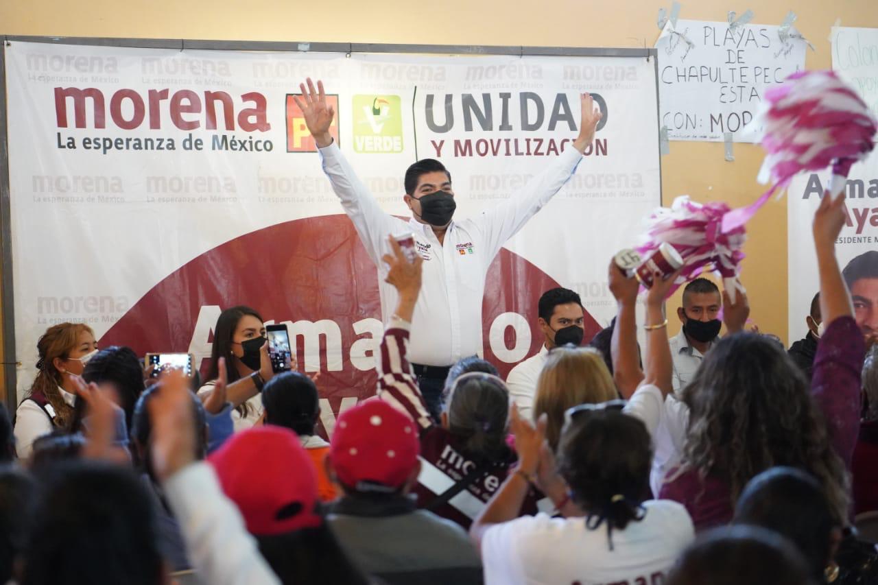 EMX-Inicia Armando Ayala cierres de campaña; confía en la victoria