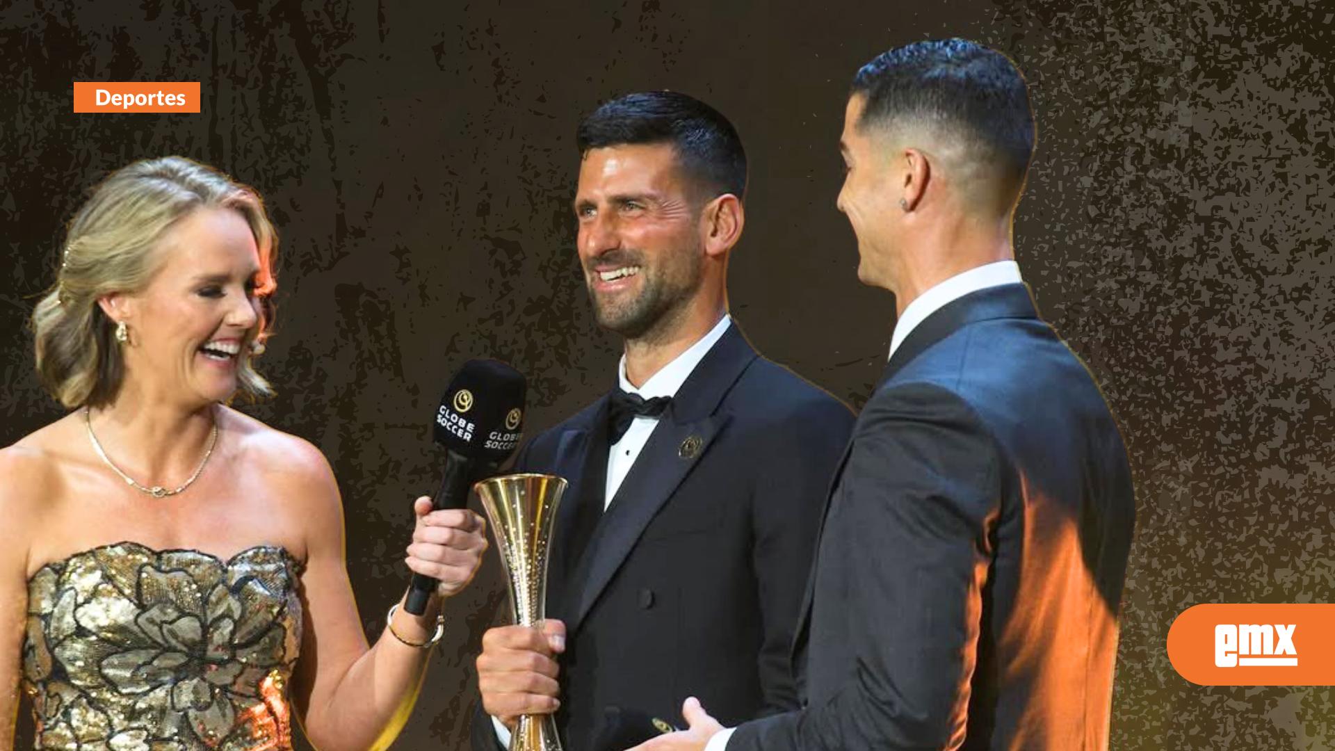 EMX-Cristiano-Ronaldo-entrega-a-Novak-Djokovic-el-primer-Globe-Sports-Award