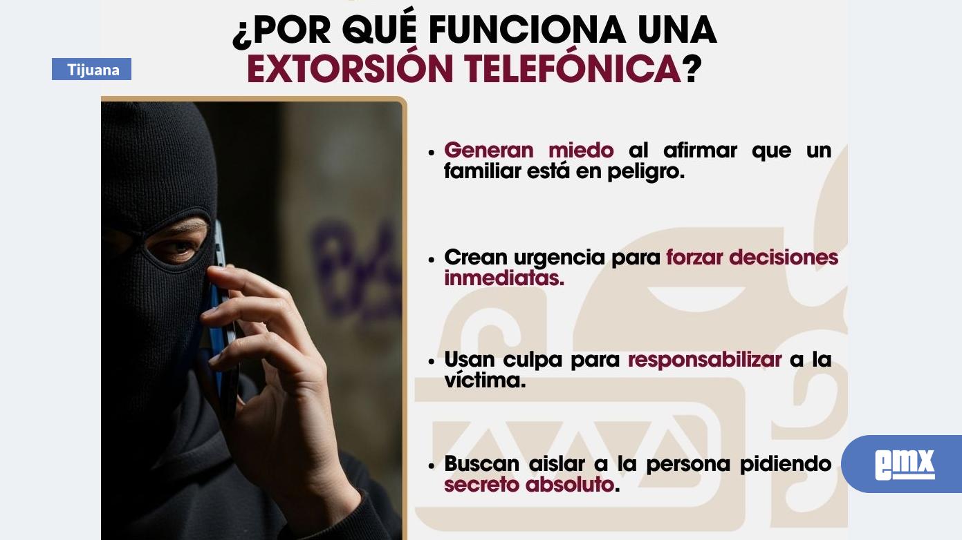 EMX-Exhorta SSPCM a la ciudadanía a prevenir y denunciar la extorsión telefónica