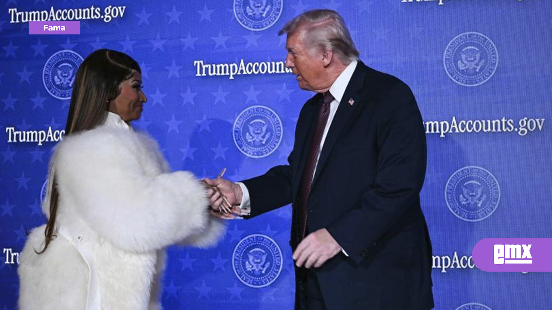 EMX-Nicki-Minaj-reafirma-su-apoyo-a-Trump-en-evento:-"soy-la-fan-número-uno-del-presidente"