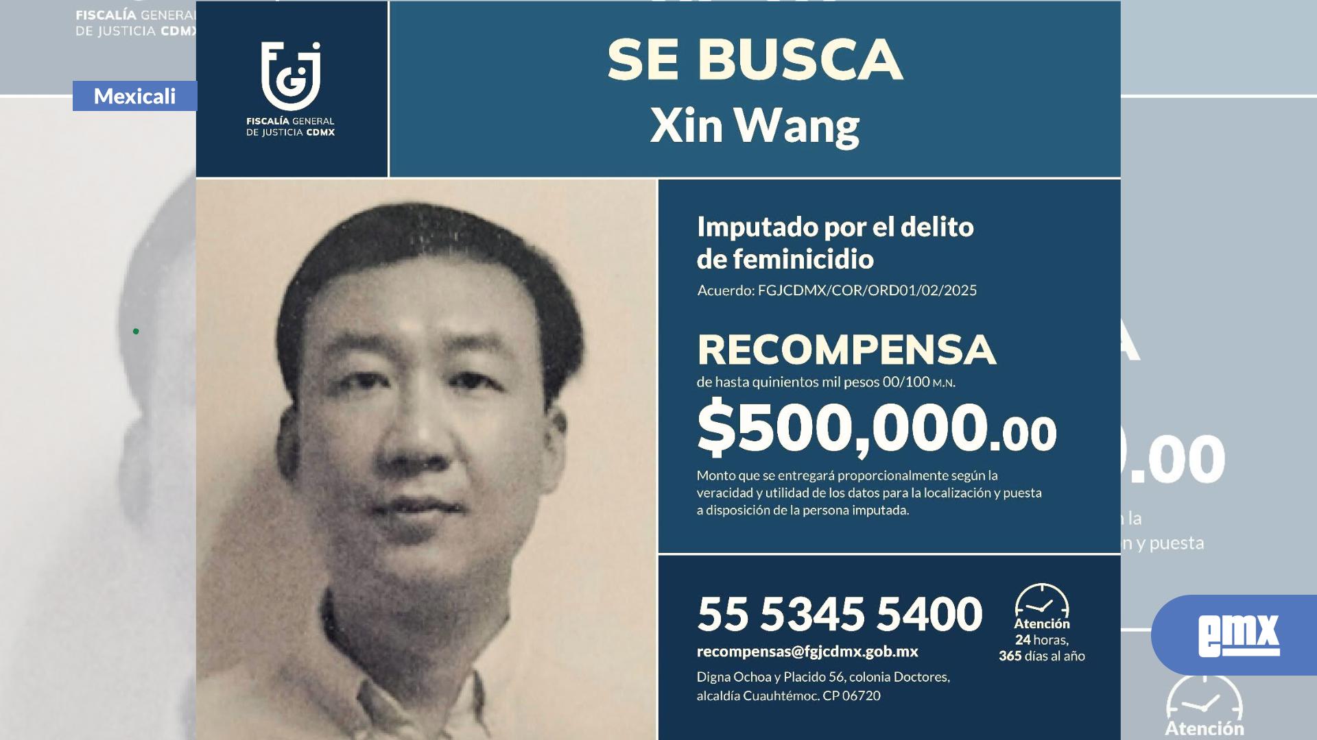 EMX-Piden-apoyo-para-ubicar-a-Xin-Wang,-acusado-de-feminicidio;-coordinan-búsqueda-BC-y-CDMX