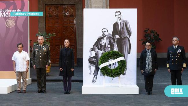 EMX-Claudia-Sheinbaum-Pardo...-guardia-de-honor-en-memoria-de-FRANCISCO-I.-MADERO-y-JOSÉ-MARÍA-PINO-SUÁREZ.