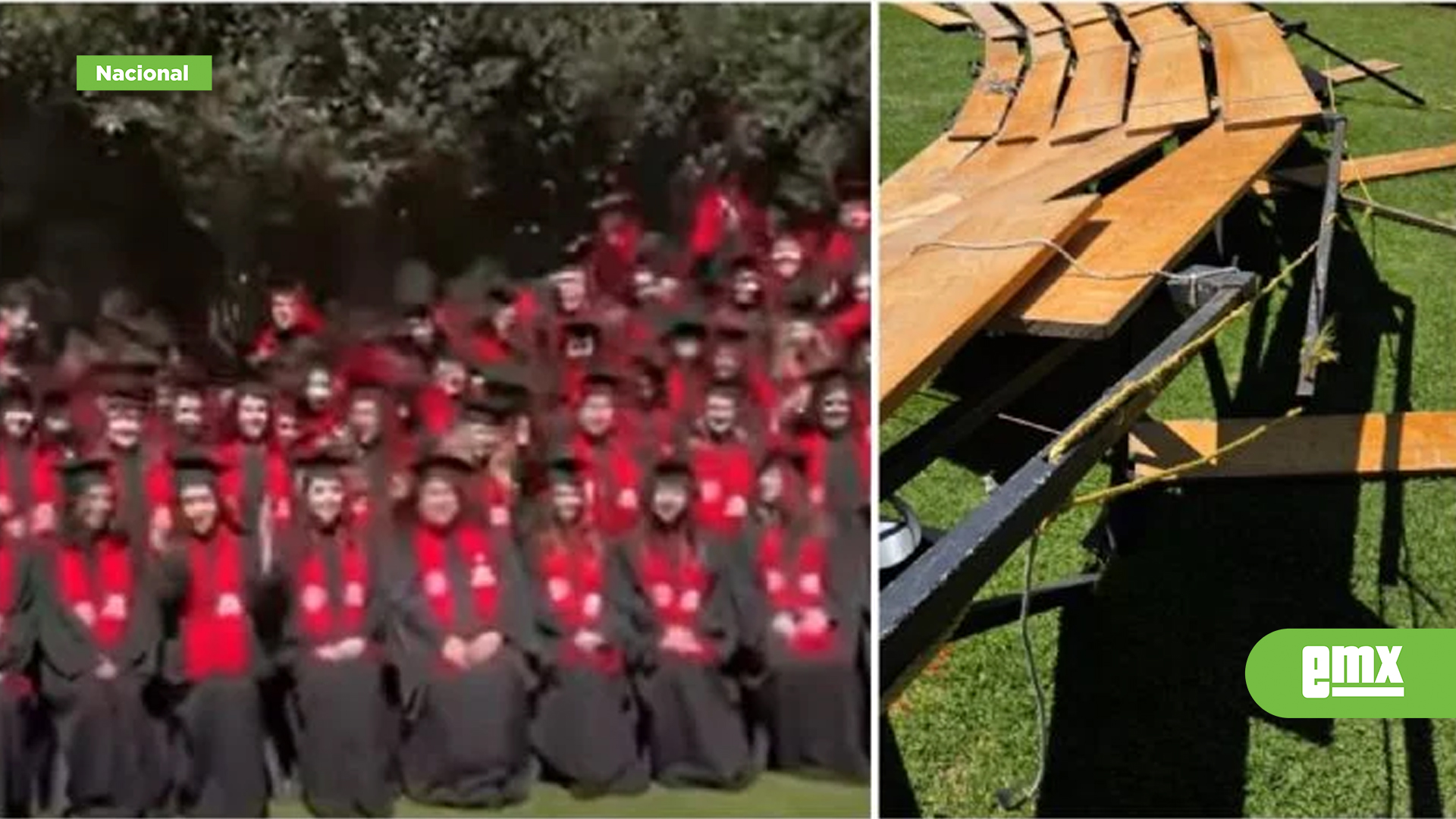 EMX-Colapsan-gradas-durante-foto-de-graduación-de-la-Ibero-en-la-CDMX;-hay-33-heridos