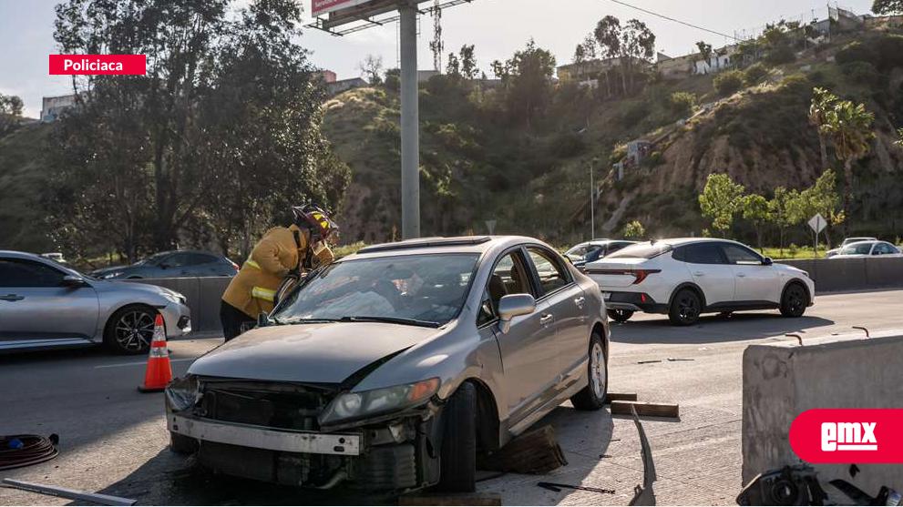 EMX-Mujer resulta lesionada tras fuerte accidente en la Prolongación Calle Segunda