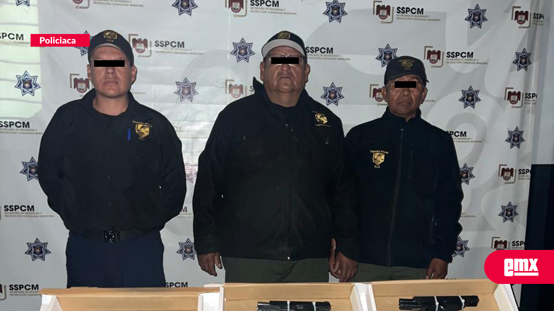 EMX-Detienen-a-otros-“escoltas”-de-agencia-SIA-con-armas-cortas