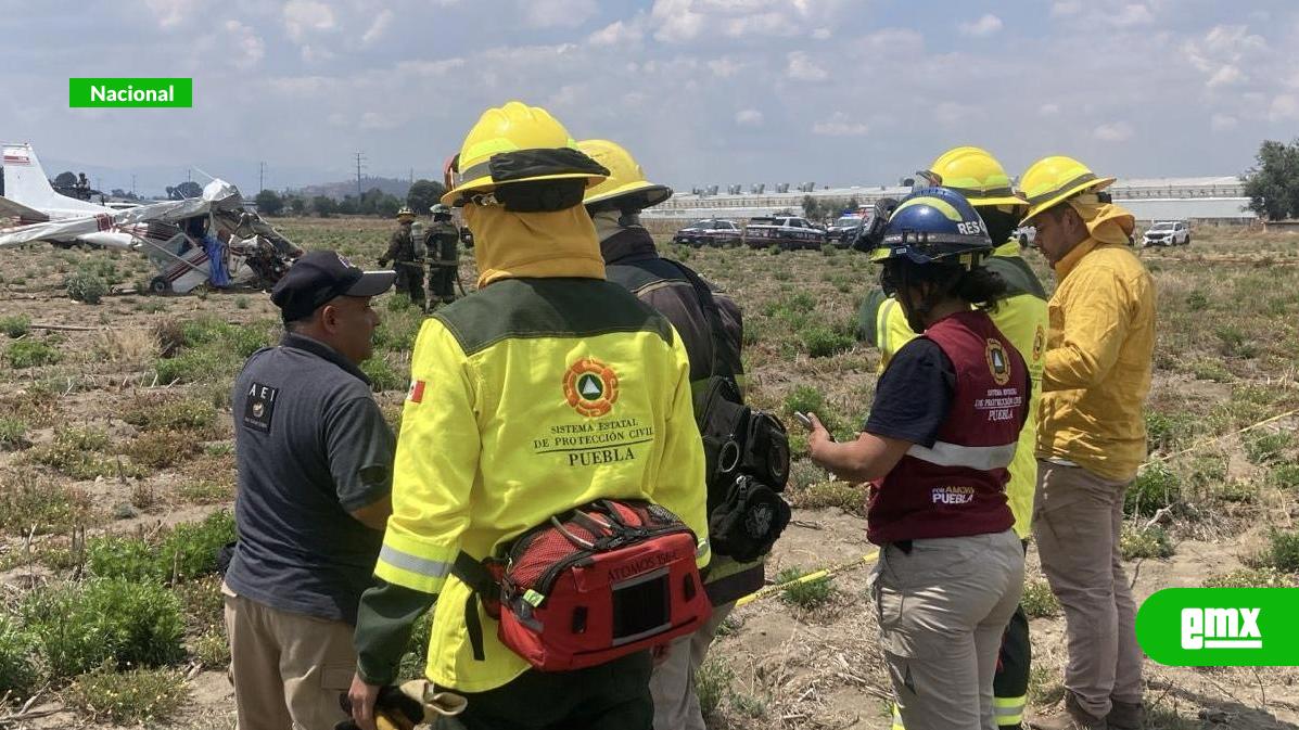 EMX-Se-desploma-avioneta-en-Huejotzingo,-Puebla;-suman-4-muertos