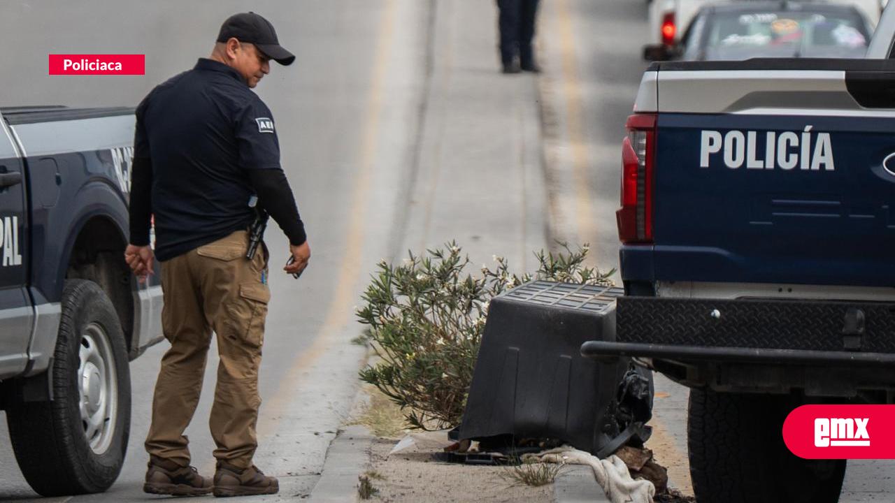 EMX-Dejan-caja-con-restos-humanos-sobre-el-bulevar-Gato-Bronco;-vialidad-fue-cerrada