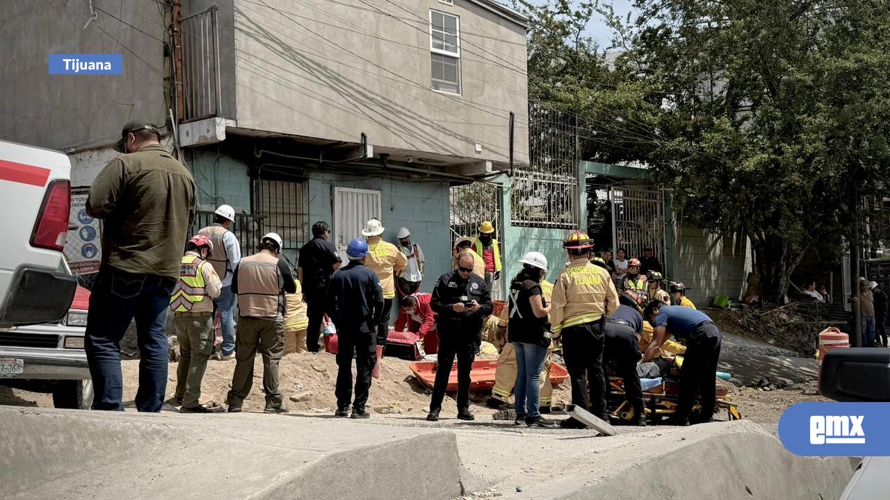 EMX-#Últimahora-|-Trabajadores-quedan--atrapados-tras-un-derrumbe-en-la-Buena-Vista