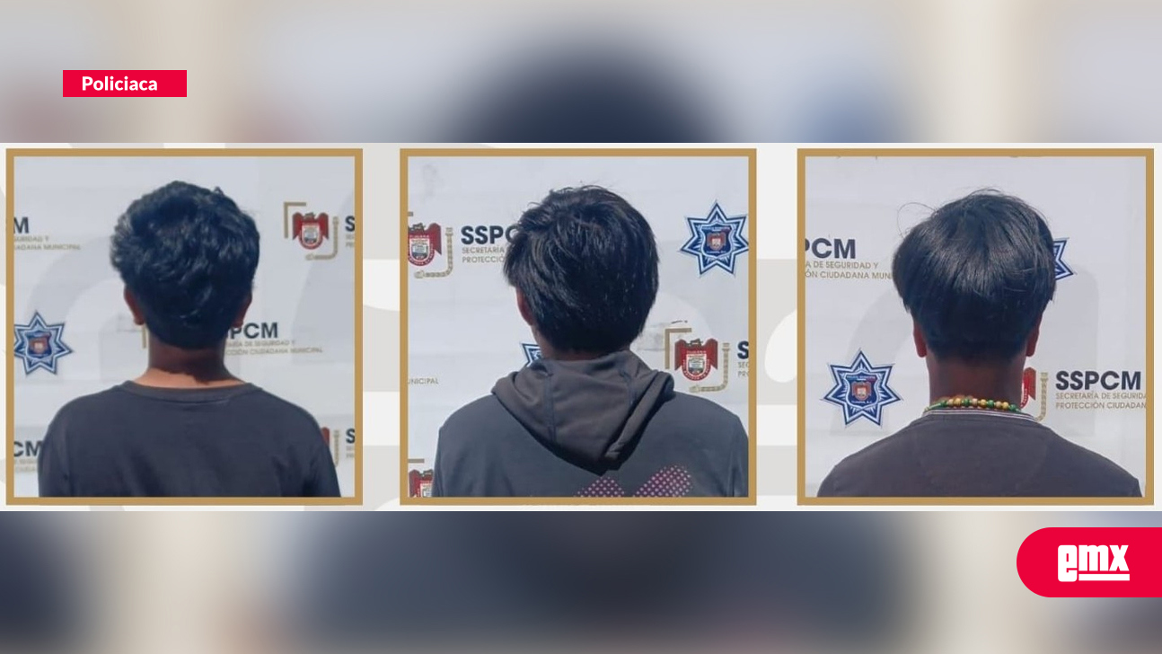 EMX-Tres-escuincles-que-asaltan-a-transeúnte-en-Tijuana,-son-detenidos