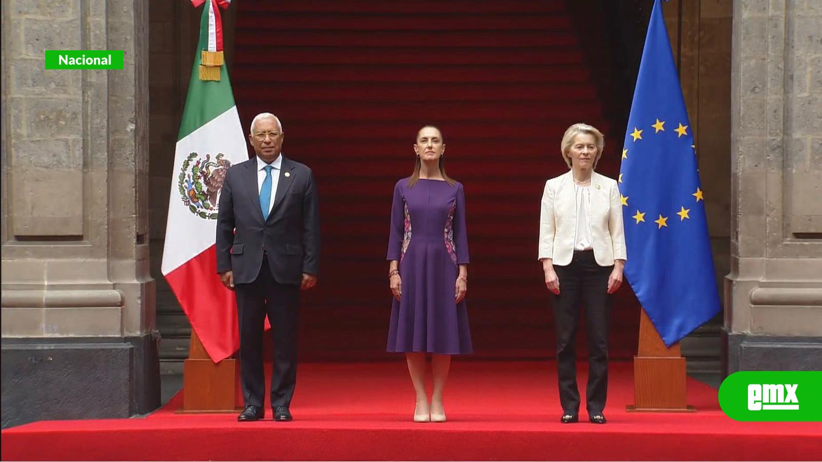 EMX-Sheinbaum-recibe-en-Palacio-Nacional-a-Ursula-von-der-Leyen-y-António-Costa