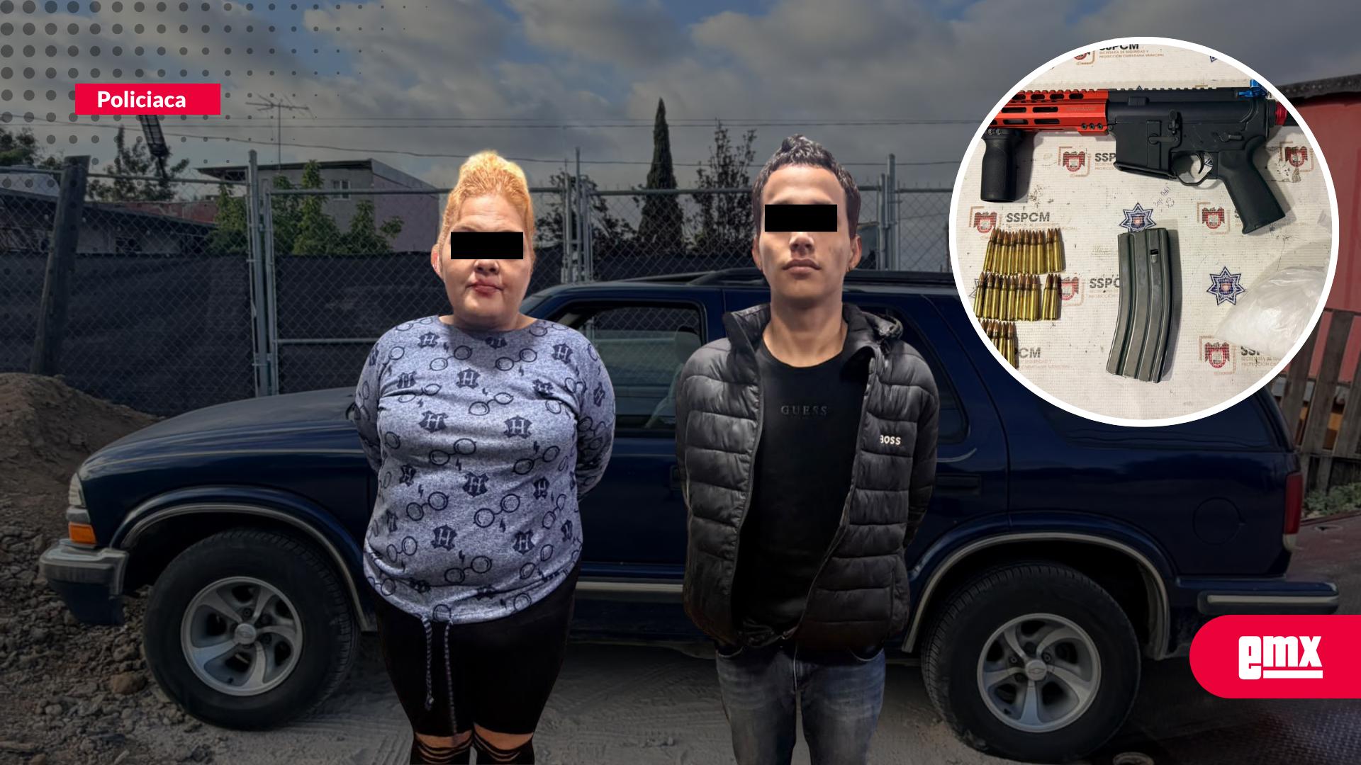 EMX-Detienen-a-dos-con-fusil-y-presunta-droga-en-Sánchez-Taboada