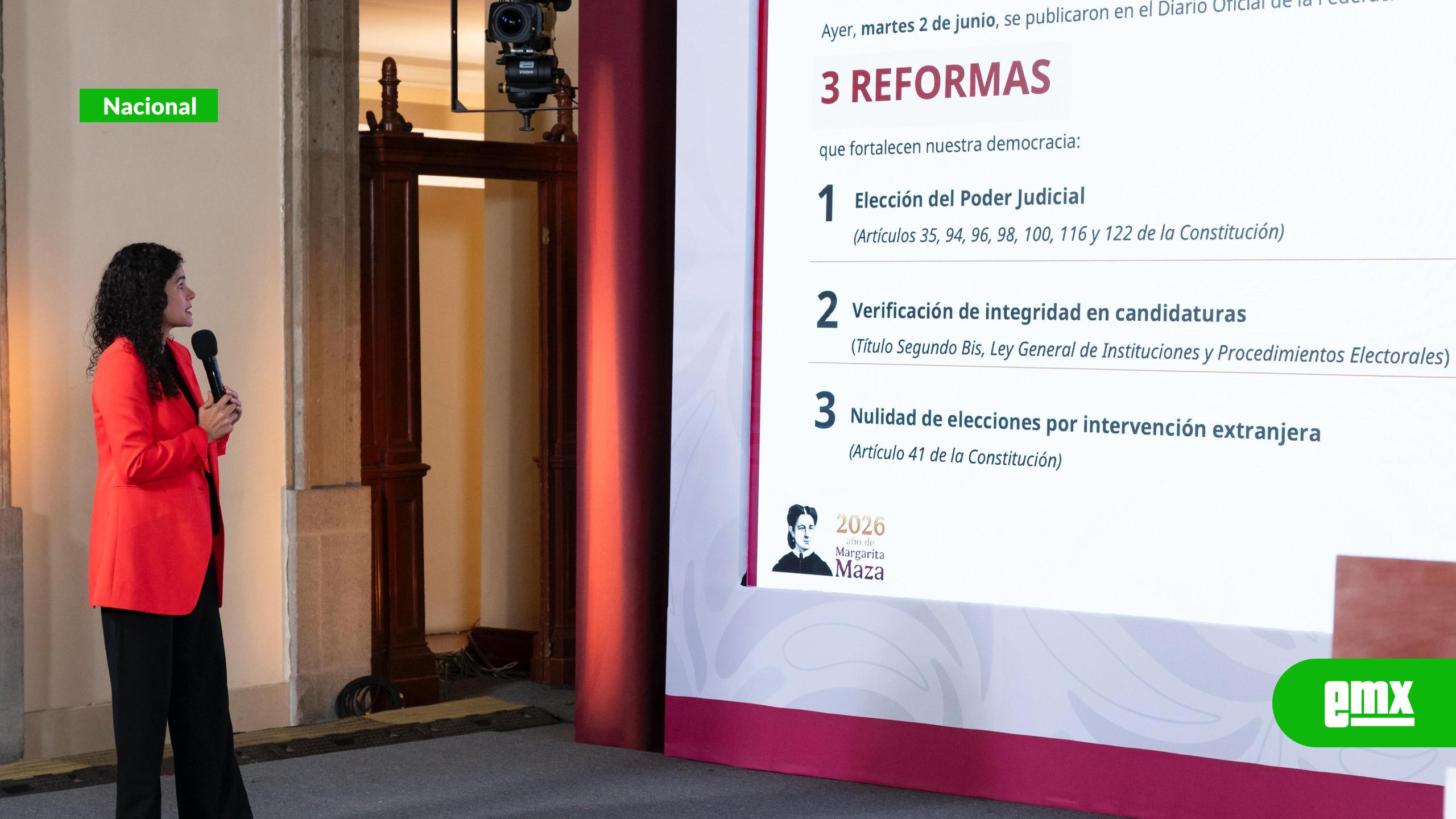 EMX-Entran en vigor tres reformas electorales; incluyen cambios a elección judicial