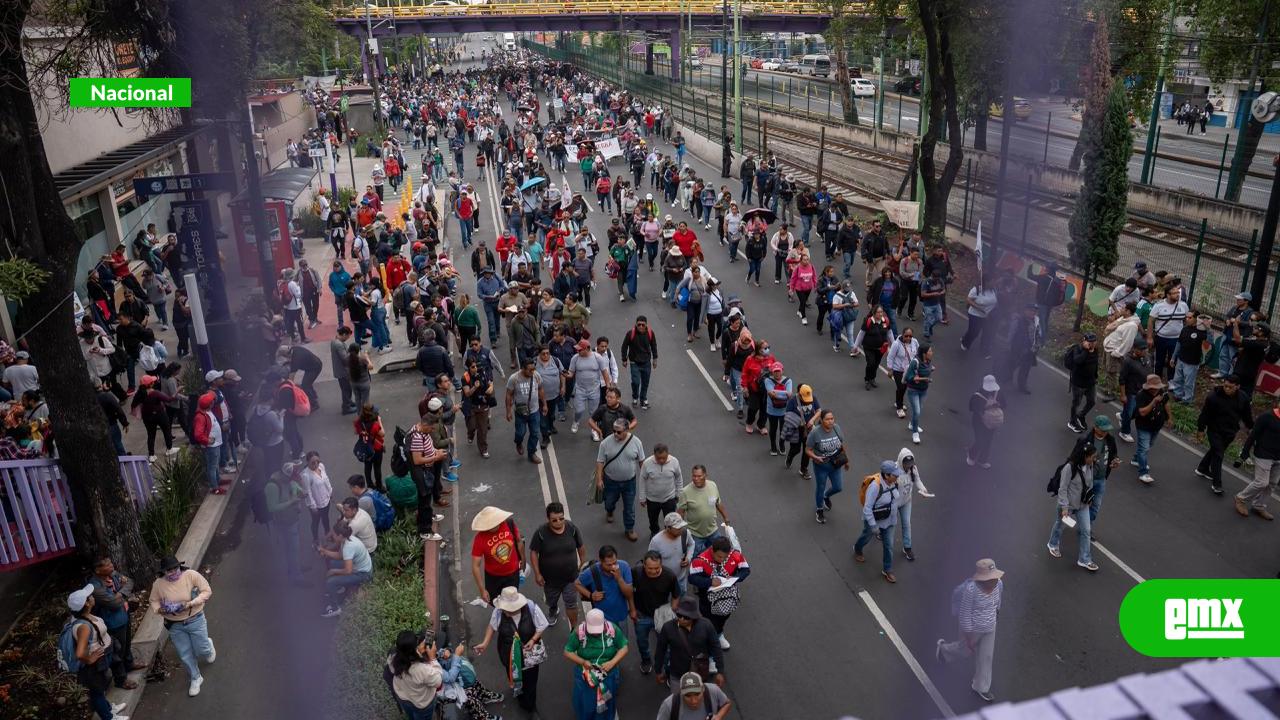EMX-Última hora: Manifestantes de la CNTE se movilizan hacia el Estadio Azteca