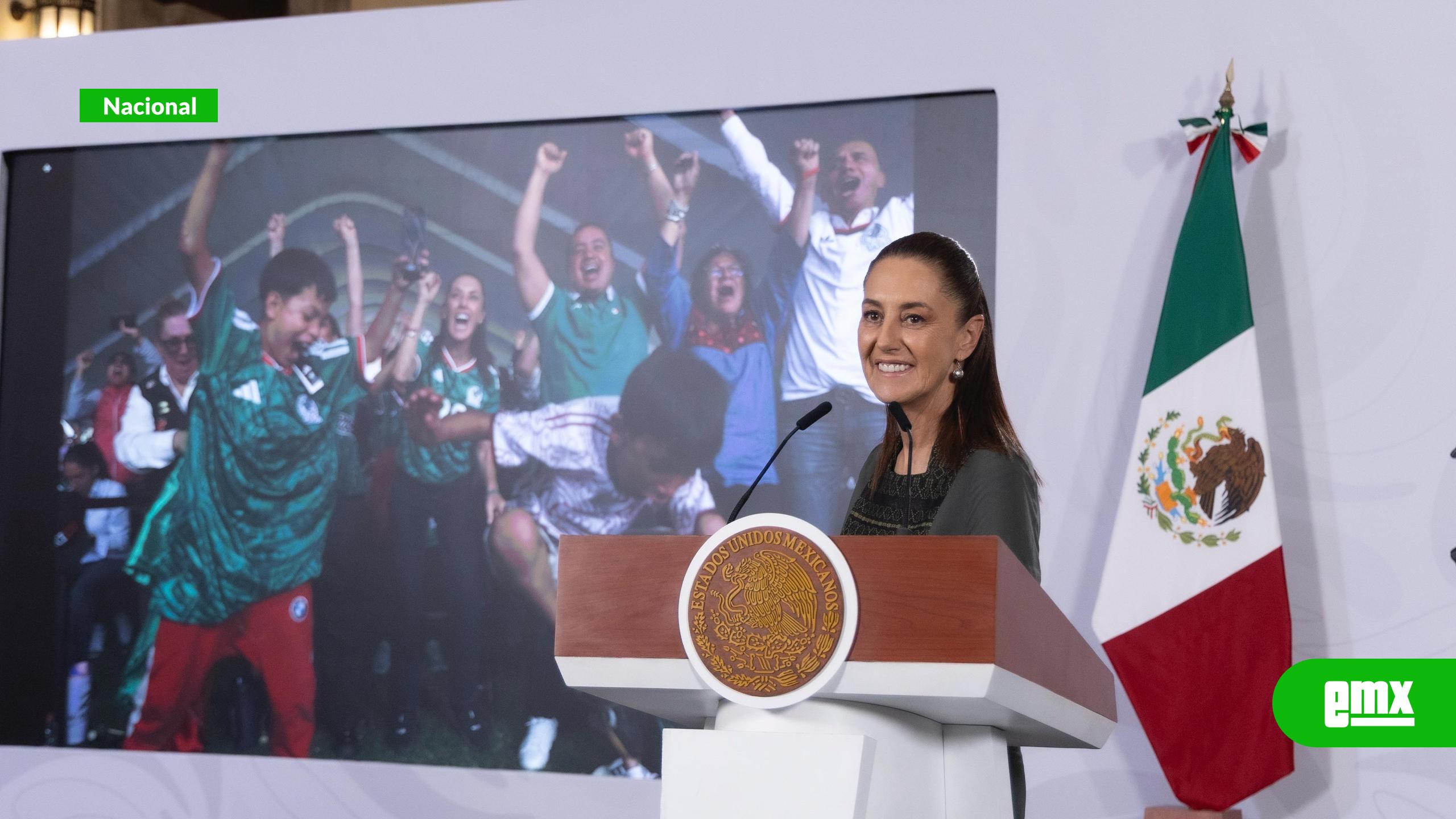 EMX-Sheinbaum destaca alegría nacional tras victoria de México ante Sudáfrica
