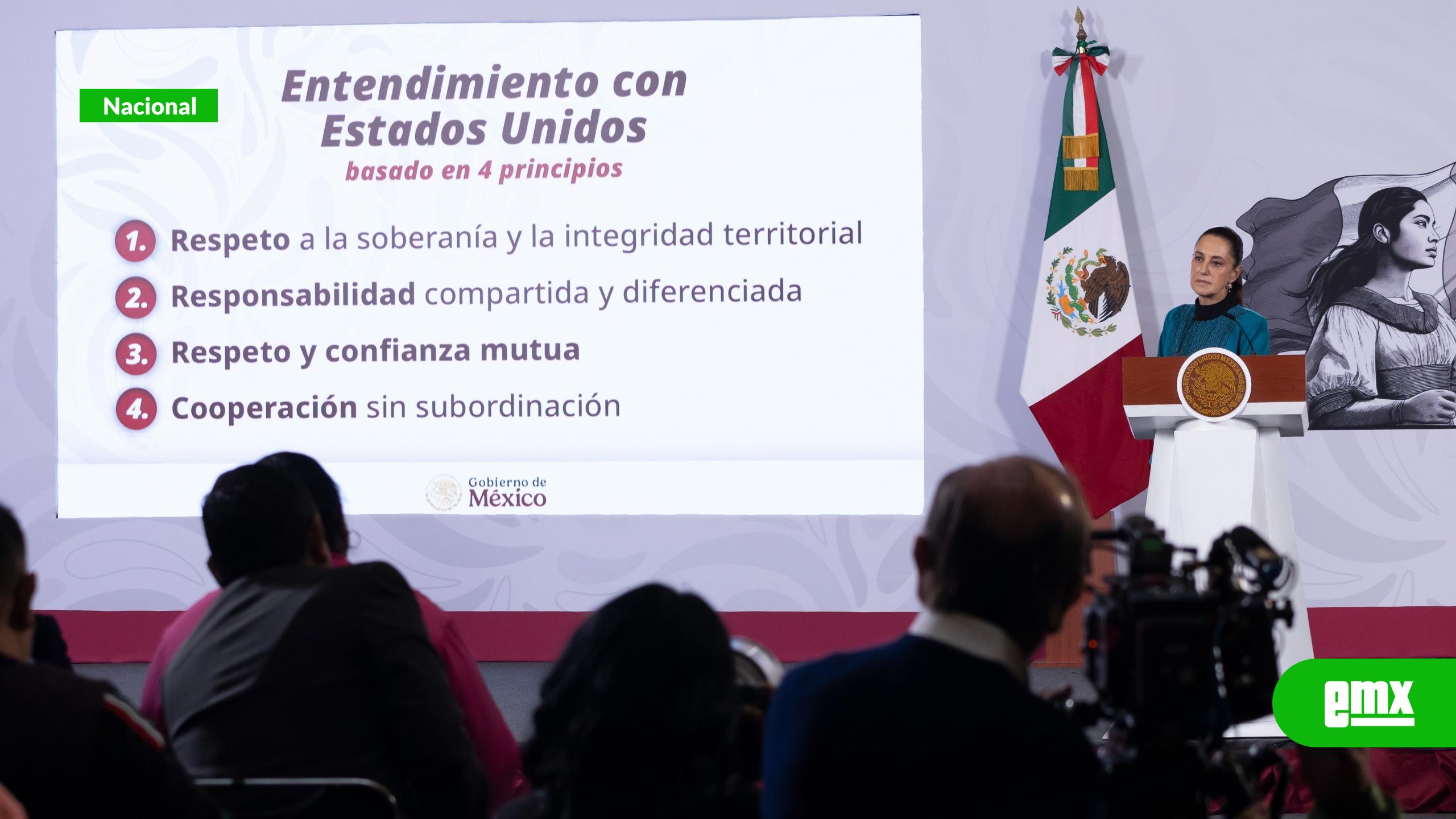 EMX-Debe haber confianza y reciprocidad entre México y Estados Unidos: CSP