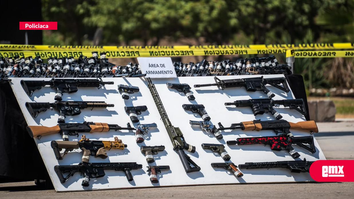 EMX-Destruyen-más-de-mil-armas-de-fuego-ligadas-al-crimen-en-BC;-70%-fueron-fabricadas-en-Estados-Unidos