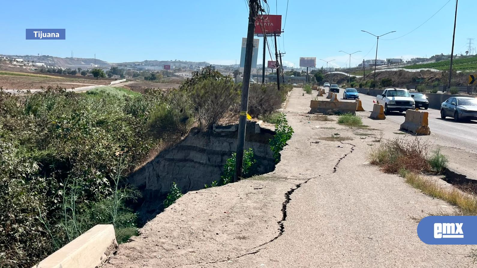 EMX-Socavón en salida de Tijuana a Rosarito cumple más de 2 años