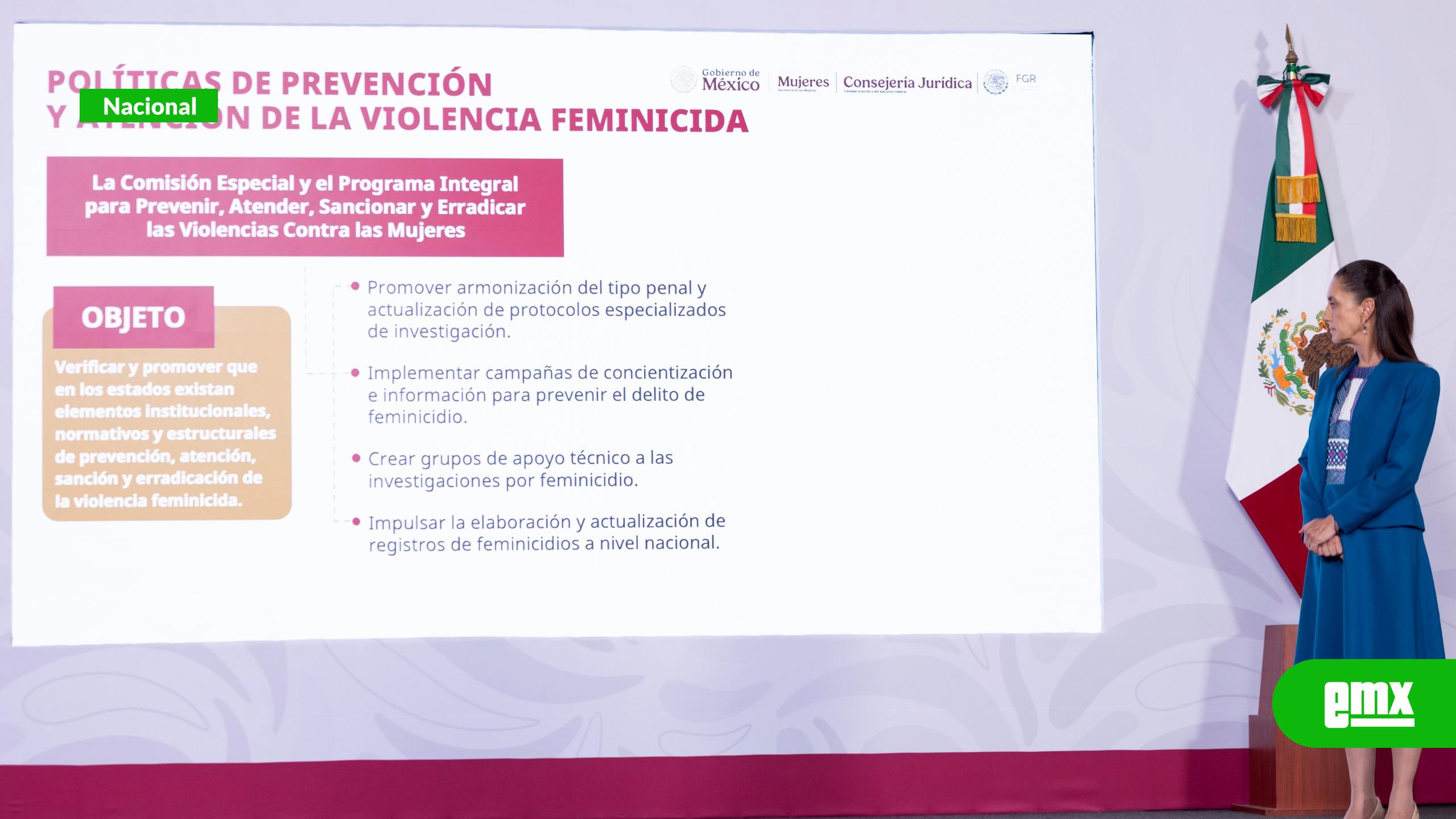 EMX-Sheinbaum propone hasta 70 años de prisión a feminicidas