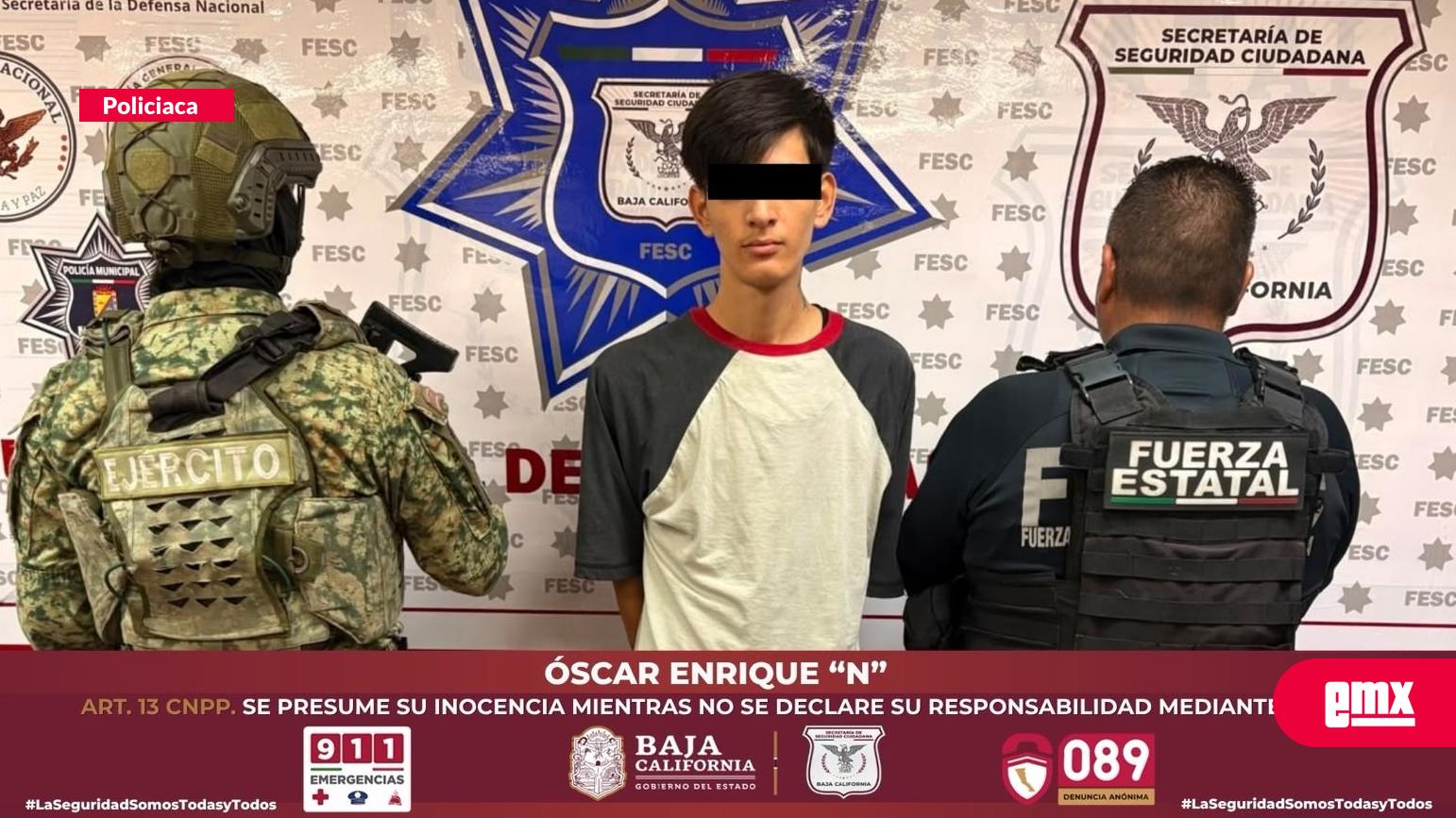 EMX-Detienen-a-un-joven-con-varias-dosis-de-drogas-en-Mexicali