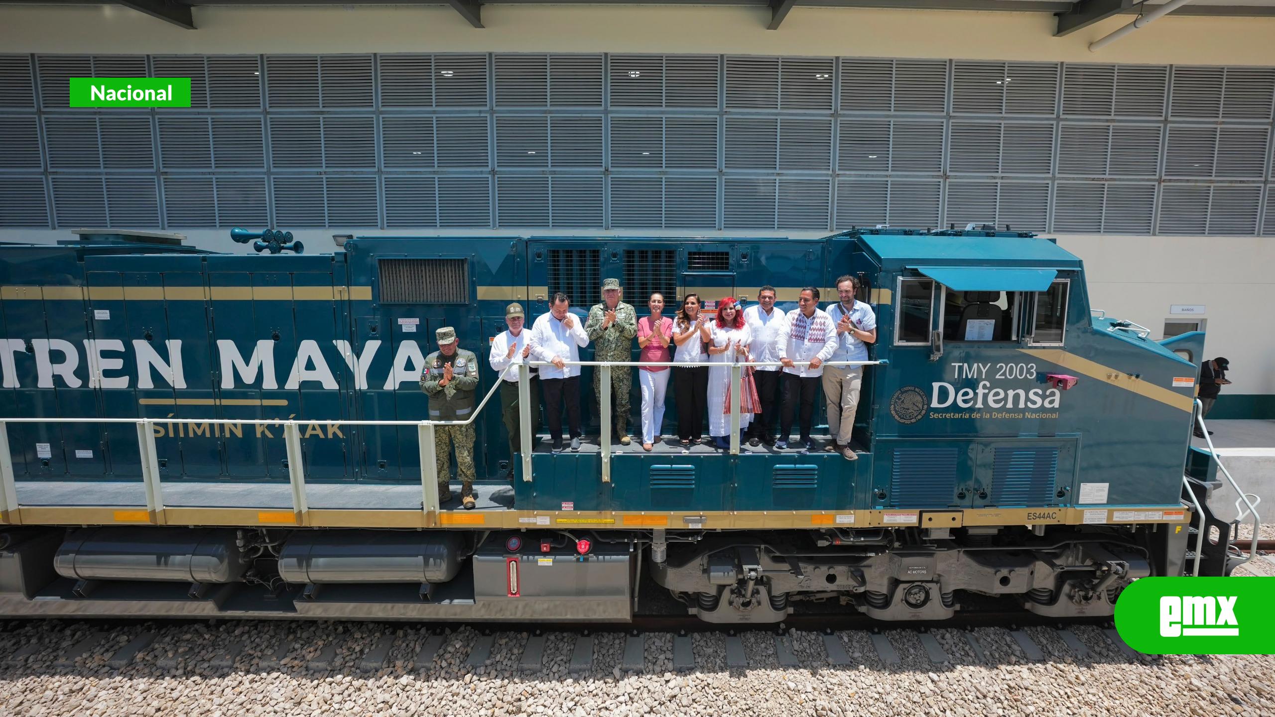 EMX-Presidenta-Claudia-Sheinbaum-anuncia-llegada-de-las-primeras-12-locomotoras-del-Tren-Maya-de-carga;-se-inaugura-en-2027