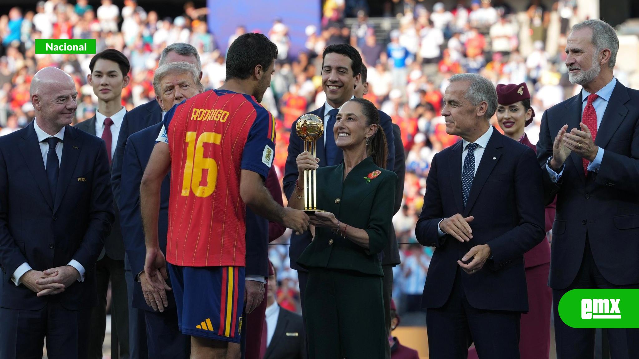 EMX-Sheinbaum destaca legado del Mundial 2026 y felicita a España por el título