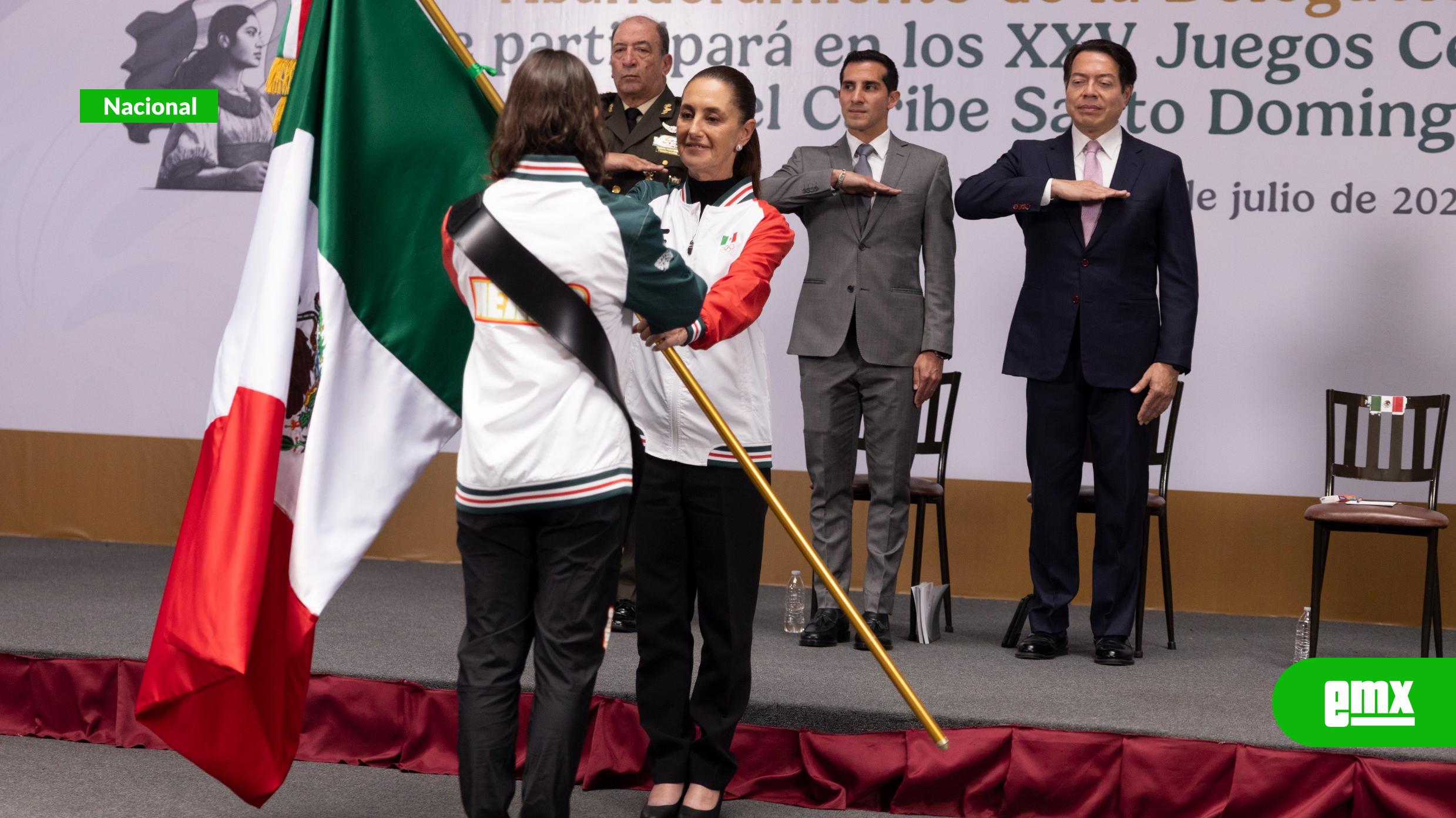 EMX-Sheinbaum-abandera-a-la-delegación-mexicana-de-atletas-rumbo-a-Santo-Domingo-2026