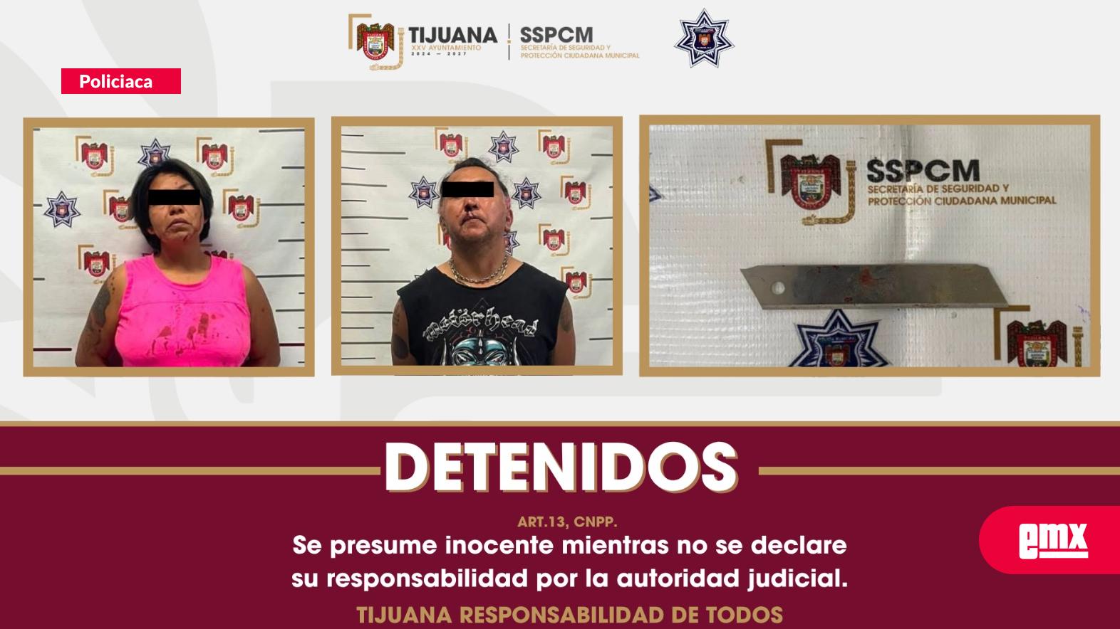 EMX-Detienen a expareja tras riña con navaja en Villas del Álamo