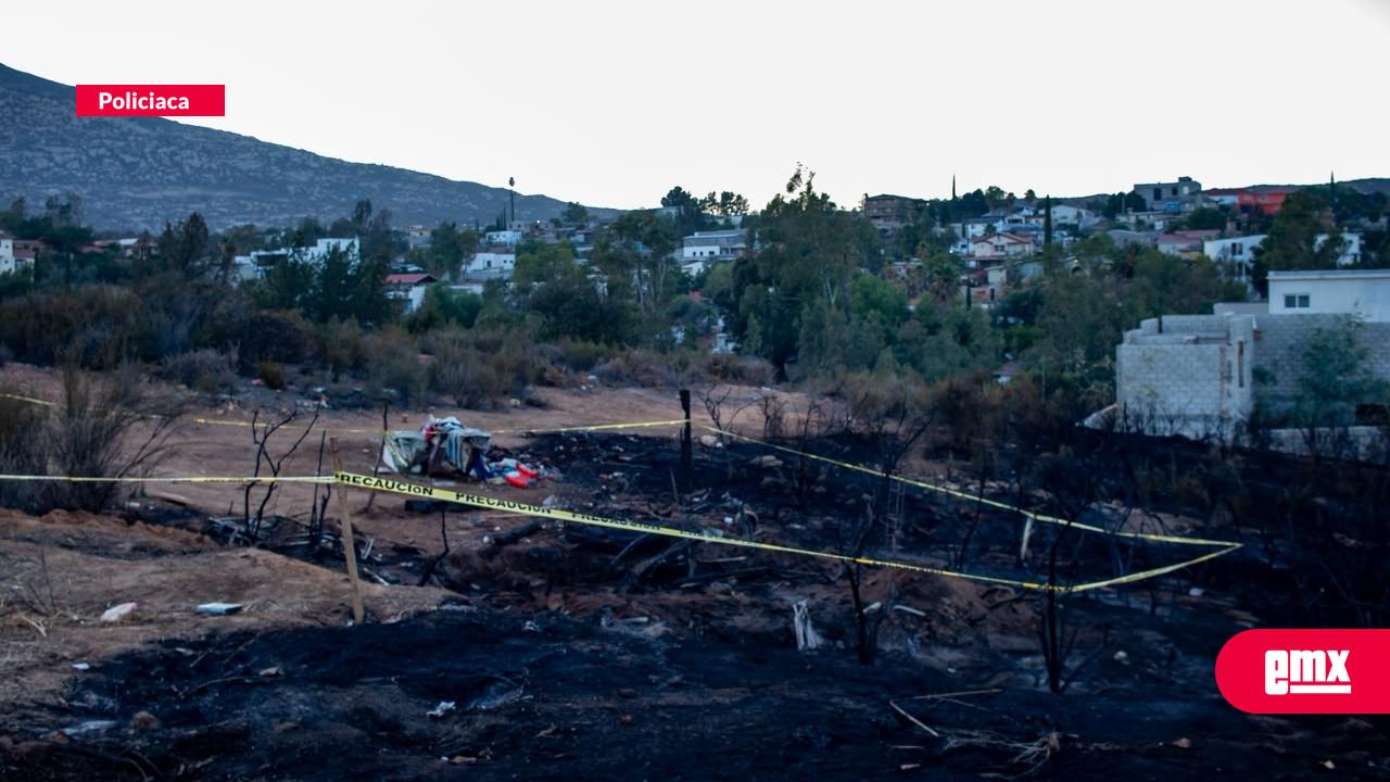 EMX-Hombre-muere-calcinado-tras-incendio-de-vivienda-improvisada-en-Tecate