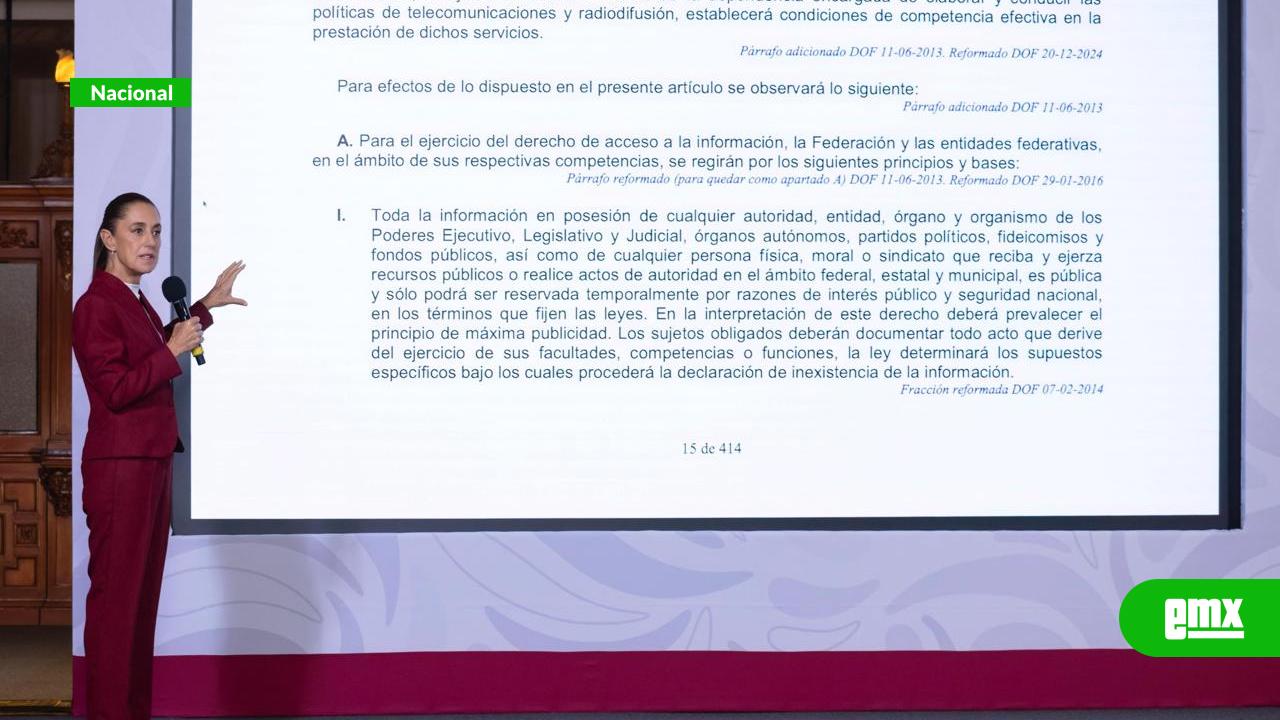 EMX-Sheinbaum defiende lineamientos sobre audiencias y niega que limiten la libertad de expresión