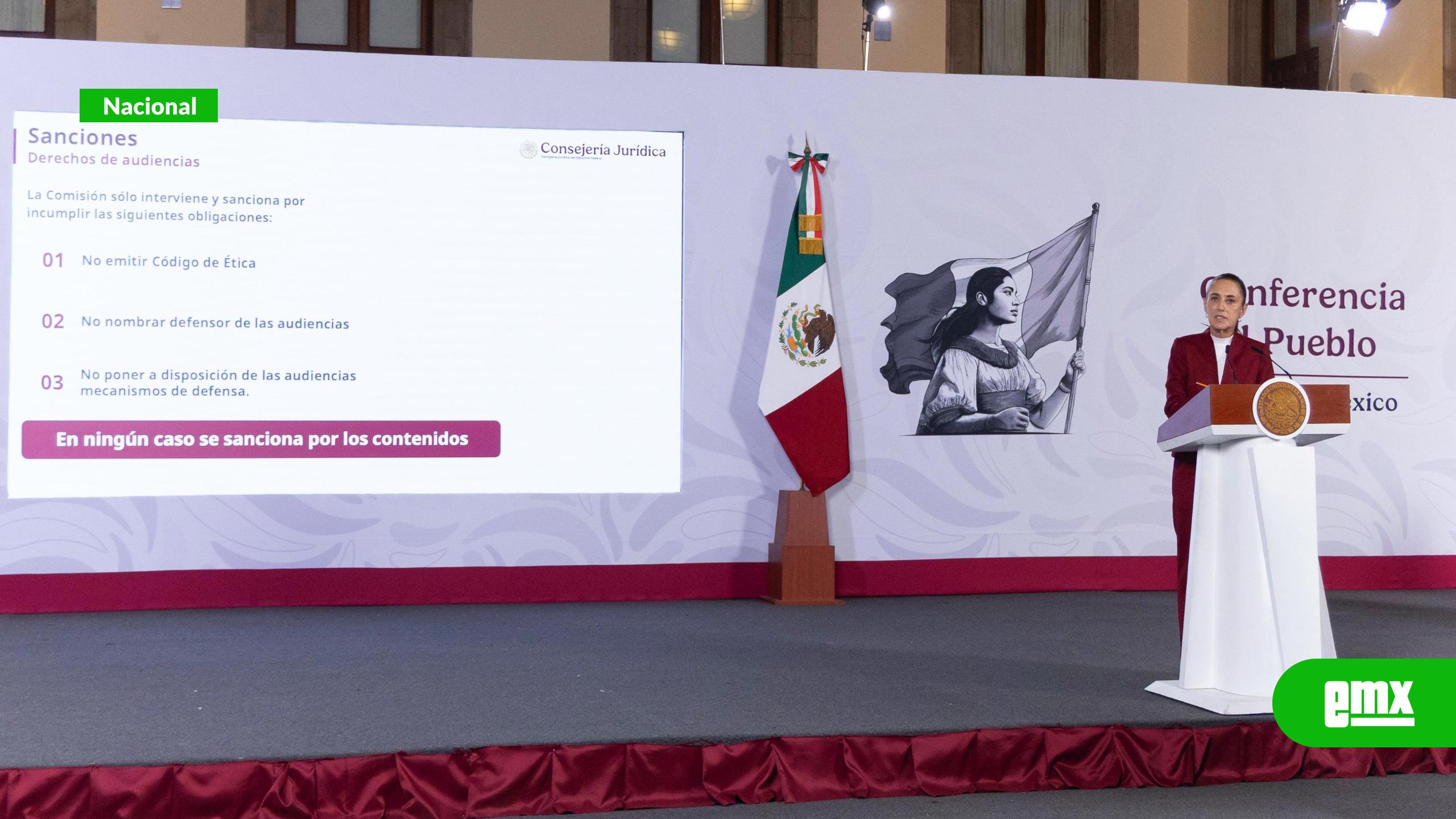 EMX-Sheinbaum defiende autorregulación de medios y descarta censura por lineamientos de audiencias