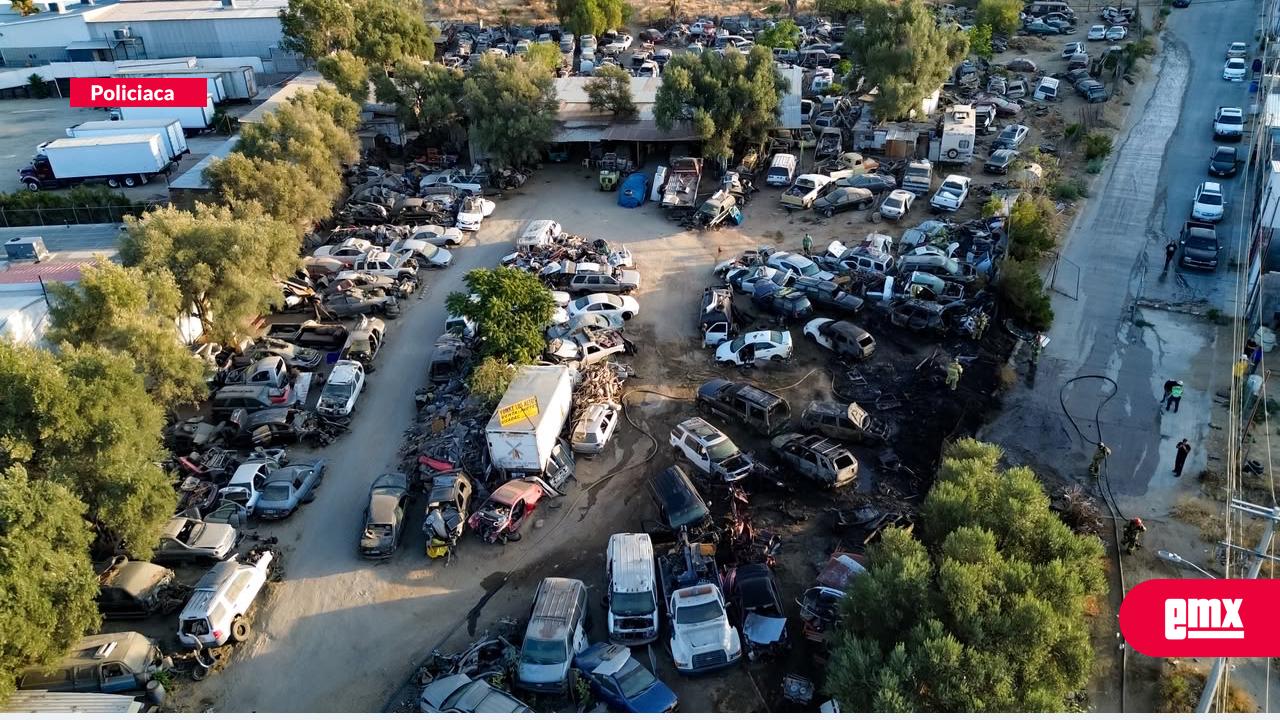 EMX-Se-incendian-vehículos-en-Yonke-de-Tecate;-hay-un-detenido
