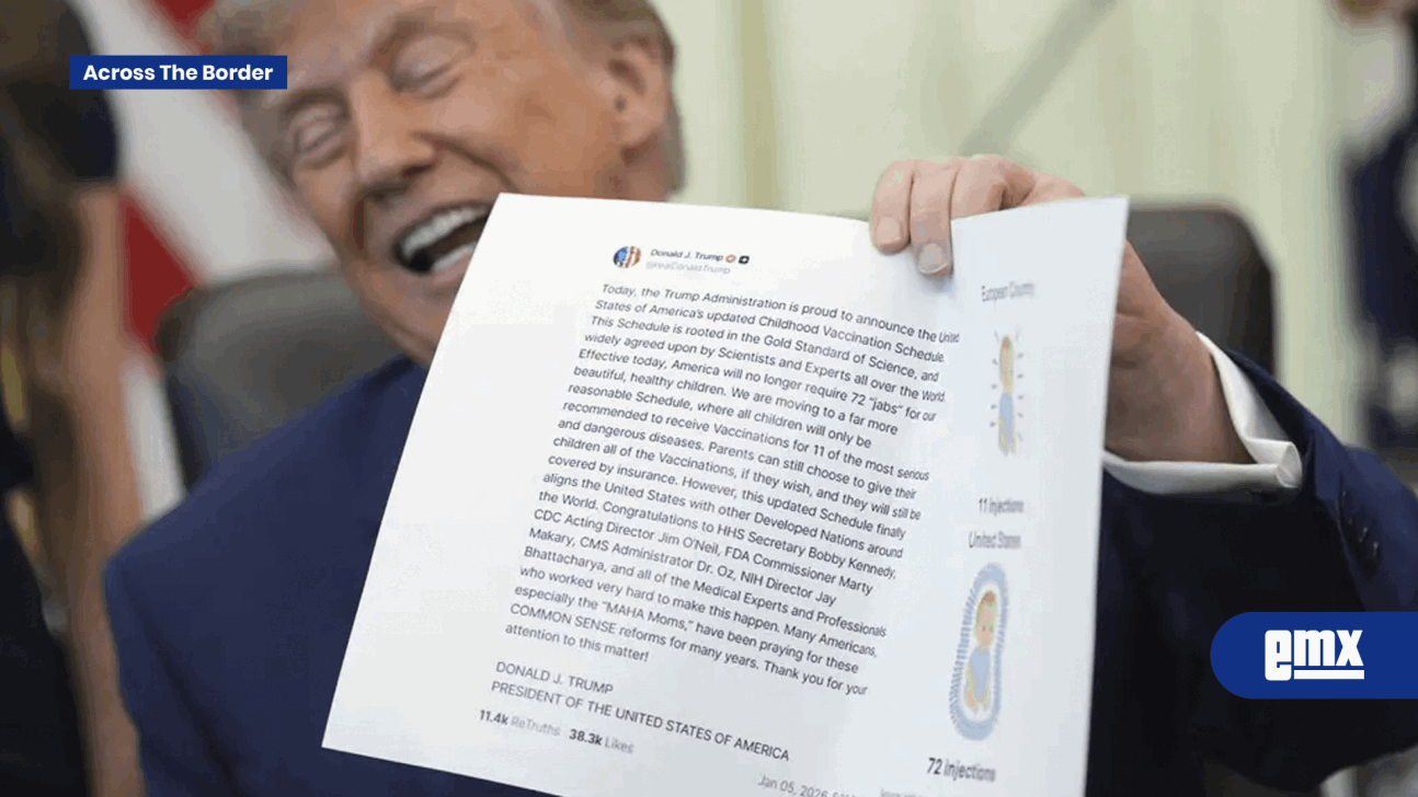 EMX-Trump reduce vacunas infantiles recomendadas en EU