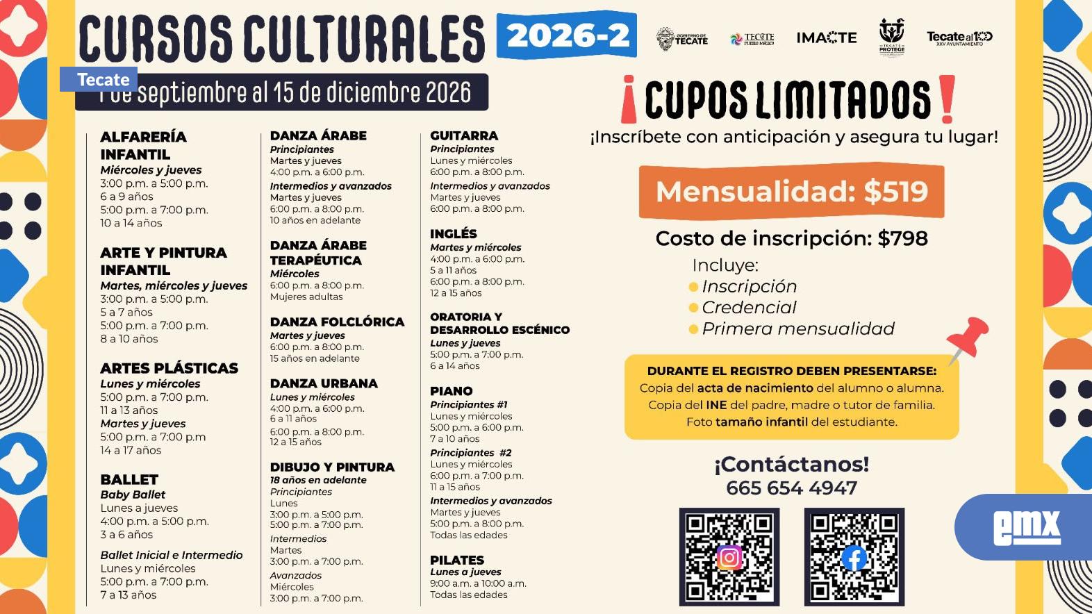 EMX-Arte y cultura al alcance de las familias de Tecate