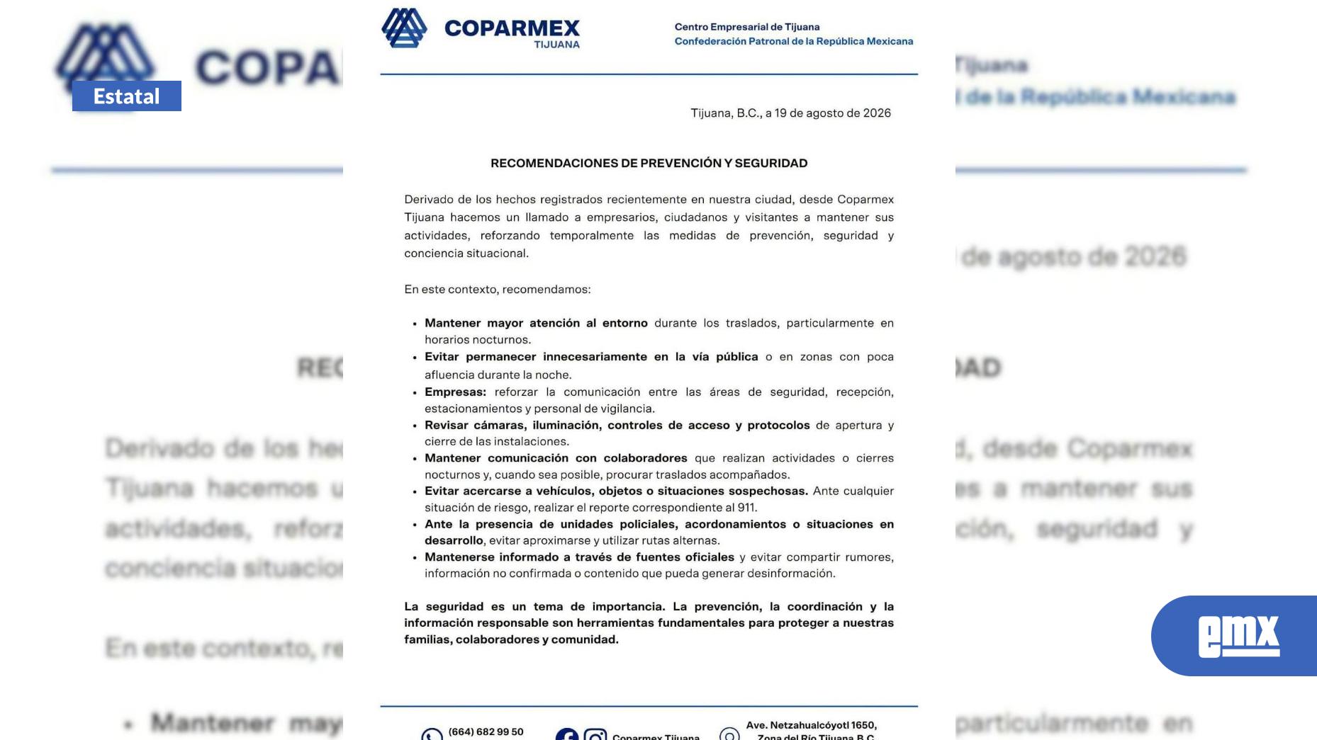 EMX-Coparmex-Tijuana-llama-a-reforzar-medidas-de-prevención-y-seguridad-ante-escenarios-de-riesgo