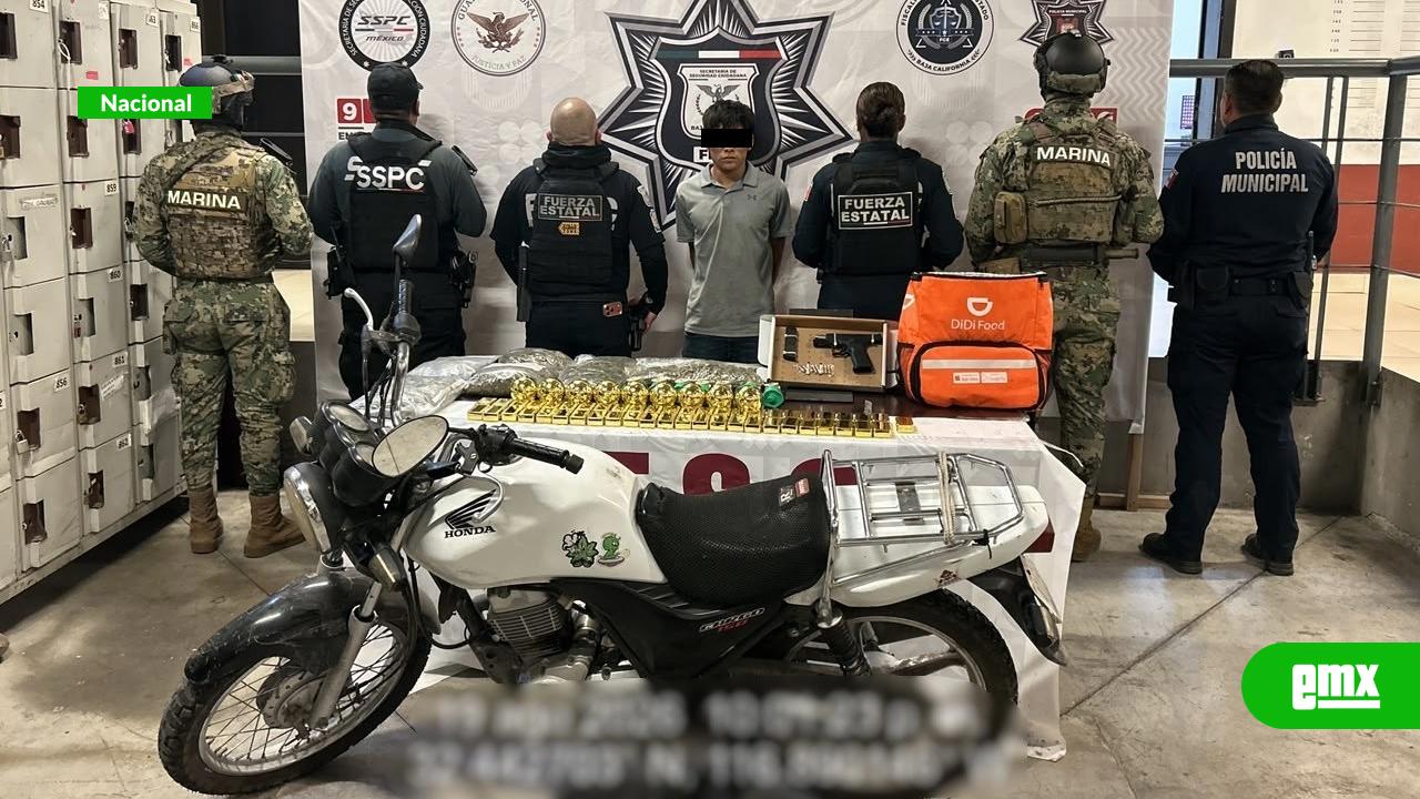 EMX-MARINA-en-coadyuvancia-con-SSPC-y-autoridades-municipales-detuvieron-a-una-persona-en-posesión-de-armas,-drogas-y-un-vehículo-en-Tijuana,-Baja-California