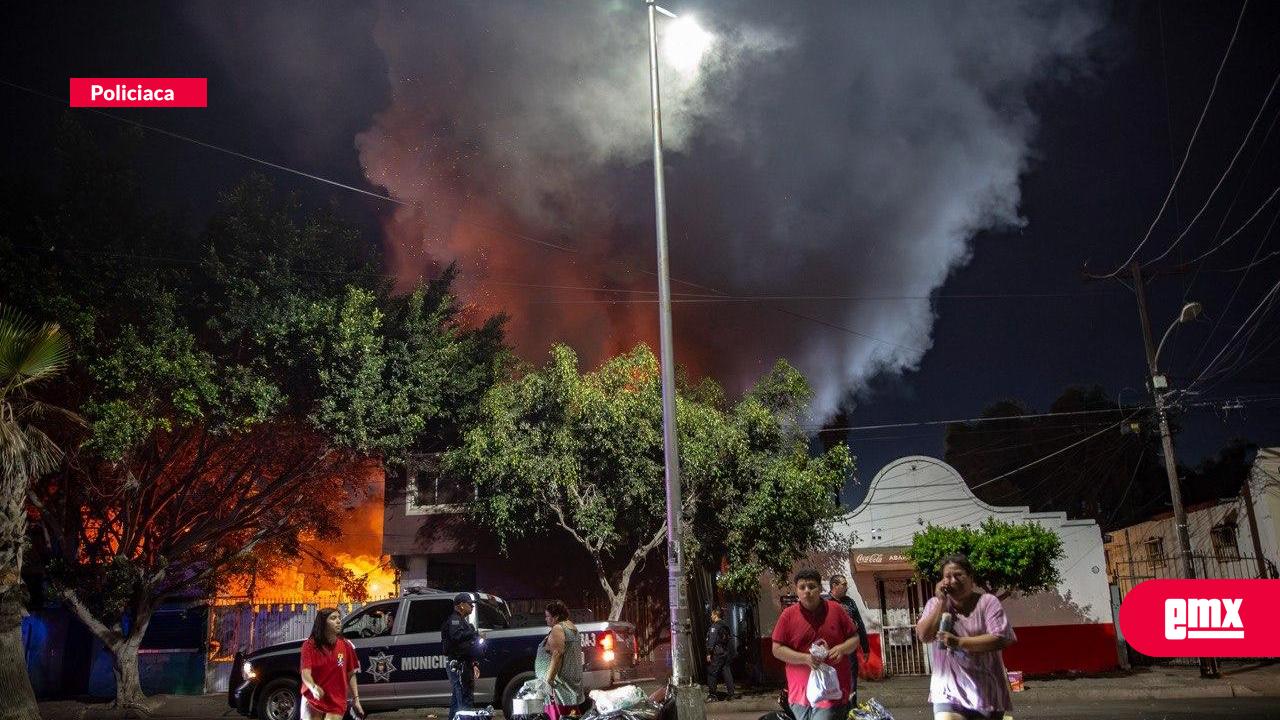 EMX-Incendio de vehículo se extiende a cuartería en Zona Norte; detienen a dos hombres