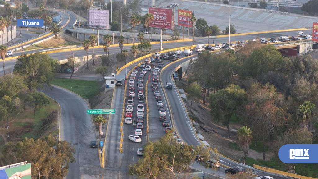 EMX-Flujo vehícular en la garita de San Ysidro esta mañana